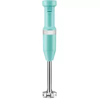 KitchenAid Corded Variable-Speed Immersion Blender in Aqua Sky with Blending Jar