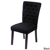 Monsoon 'Sopri' Upholstered Dining Chairs (Set of 2) - Sopri Black Dining Chairs (Set of 2)