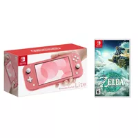 Nintendo - Switch LITE Coral + Zelda Tea...