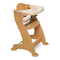 Embassy Convertible Height Adjustable Wood Baby High Chair with 2 Trays