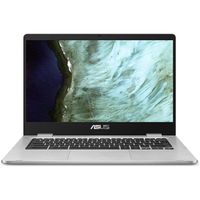 ASUS Chromebook C423 14" Full HD Notebook Computer, Intel Celeron N3350 1.1GHz, 4GB RAM, 32GB eMMC, Chrome OS, Silver
