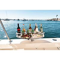 MAGMA Products T10-533, Boat Drink and Bottle Holder, Elliptical Party Table with Levelock Mount