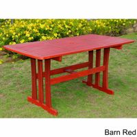 International Caravan Royal Fiji Rectangular Dining Table - Barn Red