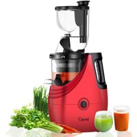 Caynel Vertical Compact Cold Press Slow Masticating Juicer - Red