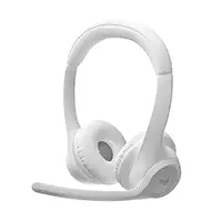 Logitech Zone 300 Wireless Bluetooth Headset with Noise-Canceling Microphone, Compatible with Windows, Mac, Chrome, Linux, iOS, iPadOS, Android - Off-White