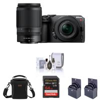 Nikon Z 30 Mirrorless Camera with 16-50mm & 50-250mm Lens, Bundle with 64GB SD Memory Card, Bag, 62mm and 46mm UV, CPL and ND Filters