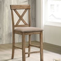 Rustic Oak/Brown Counter Ht. Chair (2/CTN)