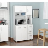 Laricina White Kitchen Storage Cabinet - Laricina-white