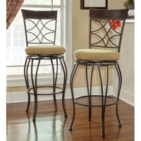Linon Winding Trails Counter Stool, Metal & Wood - Single - Brown - Counter height