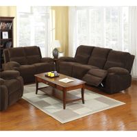 Furniture of America Lood Brown 2-piece Reclining Sofa Set - Dark Brown