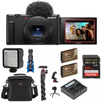 Sony ZV-1 II Compact Vlog Camera, Black + Accessories Kit