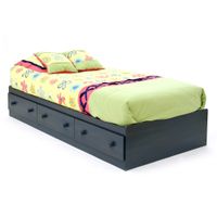 South Shore Summer Breeze Twin Mates Bed - Blueberry