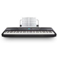 Alesis Recital Pro | Digital Piano / Keyboard with 88 Hammer Action Keys, 12 Premium Voices, 20W Built-in Speakers, Headphone Output and Educational Features