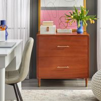 Simple Living Margo Lateral Filing Cabinet - Walnut