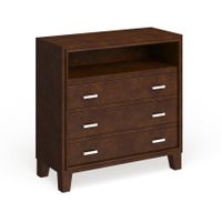 Malt Contemporary Cherry Solid Wood 3-Drawer Media Chest by Furniture of America - Brown Cherry