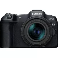 Canon - EOS R8 4K Video Mirrorless Camera with RF 24-50mm f/4.5-6.3 IS STM Lens - Black