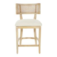 OSP Home Furnishings - Alaina 26" Counter Stool in Fabric with Coastal Wash - Linen