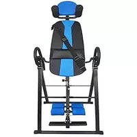 Signature Fitness Foldable Heavy Duty 350 lbs Capacity Inversion Table with Removable Shoulder Rest and Lumbar Support