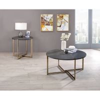 ACME Bromia Coffee Table, Black & Champagne