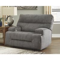 Copper Grove Samarqand Charcoal Grey Wide Seat Power Recliner - Charcoal