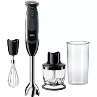 Braun - MultiQuick 5 Vario Hand Blender with 21 Speeds, Whisk, and 1.5-Cup Chopper