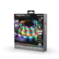 Monster 16.4ft Sound Reactive Smart Multi-Color Color Flow LED Light Strip