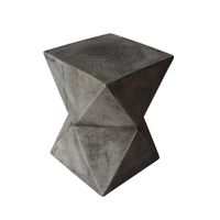 Waylon Outdoor Light-Weight Concrete Side Table by Christopher Knight Home - Light Gray