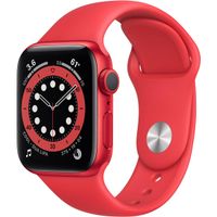 Apple Watch Series 6 - GPS 40mm Red Aluminum Case with Red Sport Band, Regular