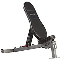 POWERBLOCK Sport Bench, Workout Bench, 5 Position Adjustable Bench & Seat, Built-in Wheels & Handle Kit, Innovative Workout Equipment, Home & Commercial Gyms Silver