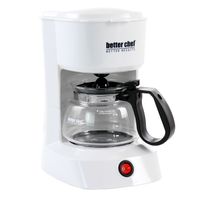 Better Chef 4 Cup Compact Coffee Maker - 4 Cups - White - 4 Cups