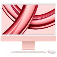 Apple 24-inch Imac M3 8-core 8gb Ram 512gb Ssd, 10-core Gpu Retina 4.5k Desktop Computer In Pink (late 2023)