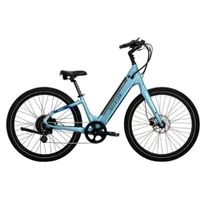 Aventon - Pace 500.3 Step-Through Ebike w/ up to 60 mile Max Operating Range and 28 MPH Max Speed - Large - Blue Steel