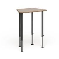 Hex Collaborative Adjustable Student Desk - Home and Classroom - Natural