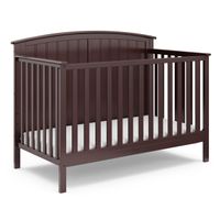 Storkcraft Steveston 4-in-1 Convertible Crib - Converts to Toddler Bed, Daybed, and Full-Size Bed, 3 Adjustable Mattress Heights - Espresso