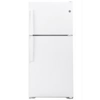 GE White 21.9 Cu. Ft. Top Freezer Refrigerator