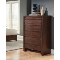 Finger Pull Picture Frame Chest in Chocolate Brown - Armoires