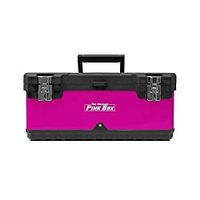 The Original Pink Box 20-Inch Portable Steel Toolbox With Removeable Tray (PB20PTB)