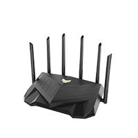 ASUS TUF Gaming WiFi 6 Router (TUF-AX5400) - Dedicated Gaming Port, Mobile Game Mode, WAN Aggregation, Durable and Stable, RGB Light, VPN Fusion, AiMesh Compatible, Subscription-free Internet Security