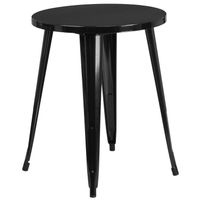 24 inch Round Metal Table - Blue