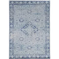 Herne Blue And Ivory 6.7X9.7 Area Rug