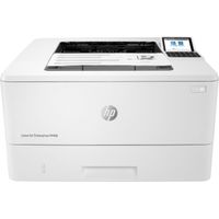 HP - LaserJet Enterprise M406dn Black-and-White Laser Printer - White