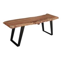 Timbergirl Solid Wood Live Edge Bench - 60"