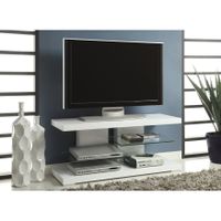 Coaster Furniture Cogswell Glossy White 2-shelf TV Console - Glossy White