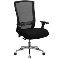 HERCULES Series 24/7 Multi-Shift, 300 lb. Capacity High Back Mesh Multi-Functional Executive Swivel Chair - Black