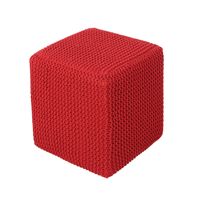 Tessie Knitted Foot Stool by Christopher Knight Home - Red