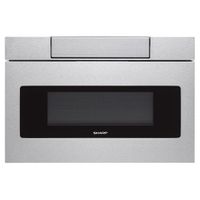 Sharp - 24" 1.2 Cu. Ft. Built-in Microwave Drawer - Stainless Steel
