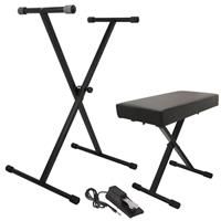 On-Stage KPK6550 Keyboard Stand/Bench Pack with Sustain Pedal
