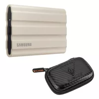 Samsung T7 Shield 1TB USB 3.2 Gen 2 Type-C Portable External SSD with Slinger HD-2 Portable Drive Case