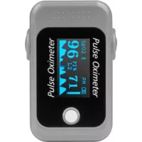 Aluratek - Bluetooth Digital Pulse Oximeter-FDA Class I - Gray