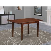 East West Furniture Picasso Table 32 in x 60in with 12 in butterfly leaf ( Finish Options Available) - PST-MAH-T